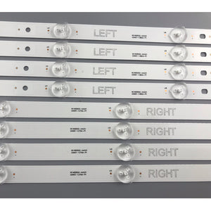 TV LED backlight strip NC490DGG-AAFX1-41CA GAN01-1255A-P1 / 1256A-P1 LG 49UJ6300 8pcs 49LJ5500