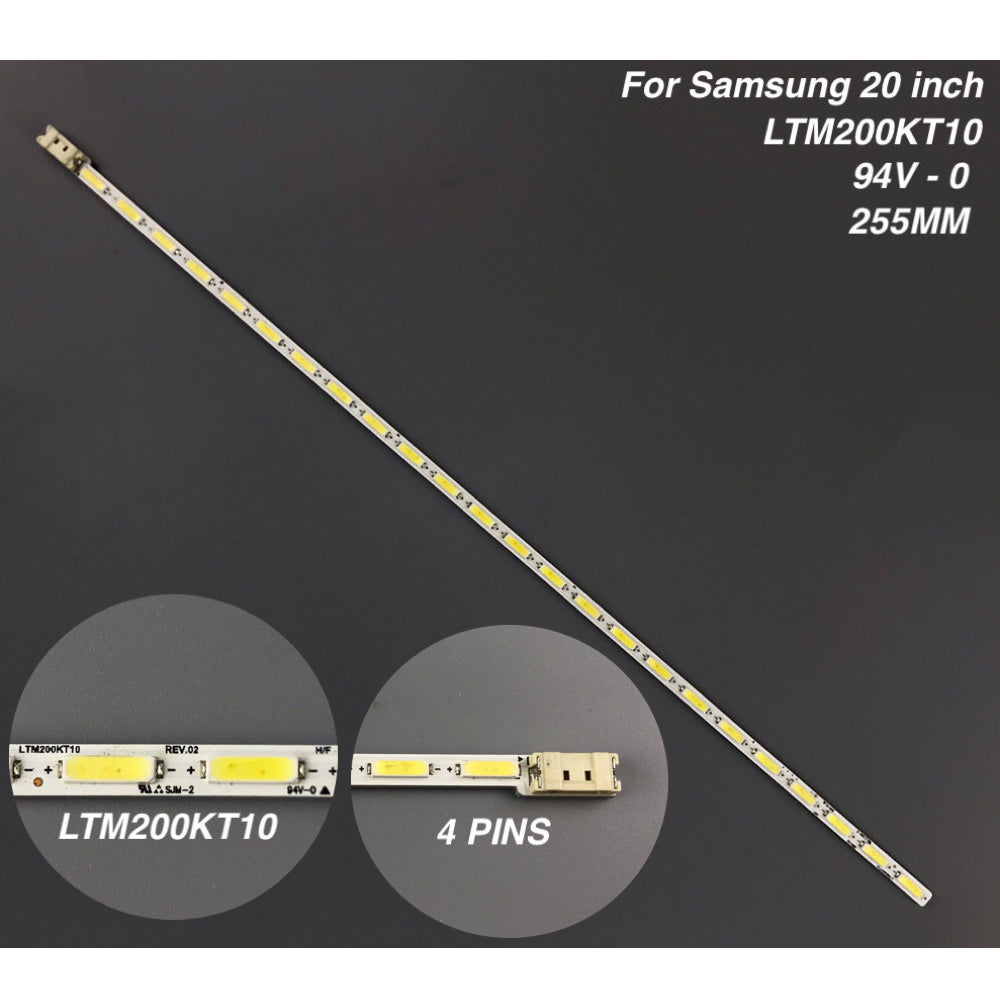 LED Backlight Strip For Samsung 20inch Wide LTM200KT10