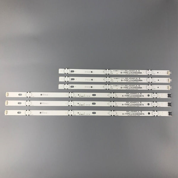 led strip backlight strip for LG 43LJ5500 43UJ6300 LC43490062A LC43490063A LC43490064A LC43490060A