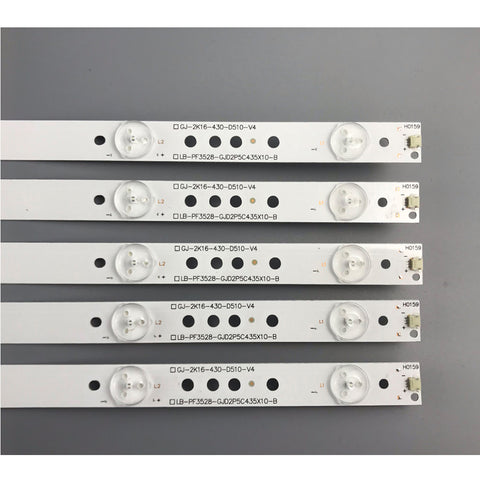 Professional factory original led tv backlight strip bar for PHI LIPS GJ-2K16-430-D510-V4 LB43013 LB43003