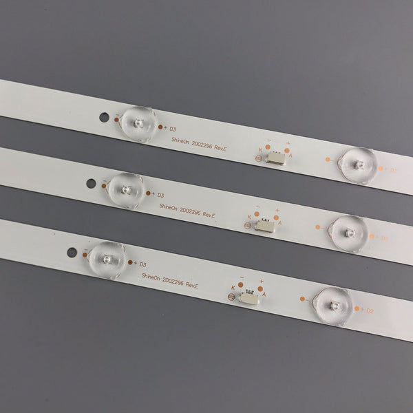 3pcs/set Led Backlight Strips For Philips 32inch TV Backlight 599mm 3V 1W Led Tv Backlights Strip GC32D07-ZC21FG-15